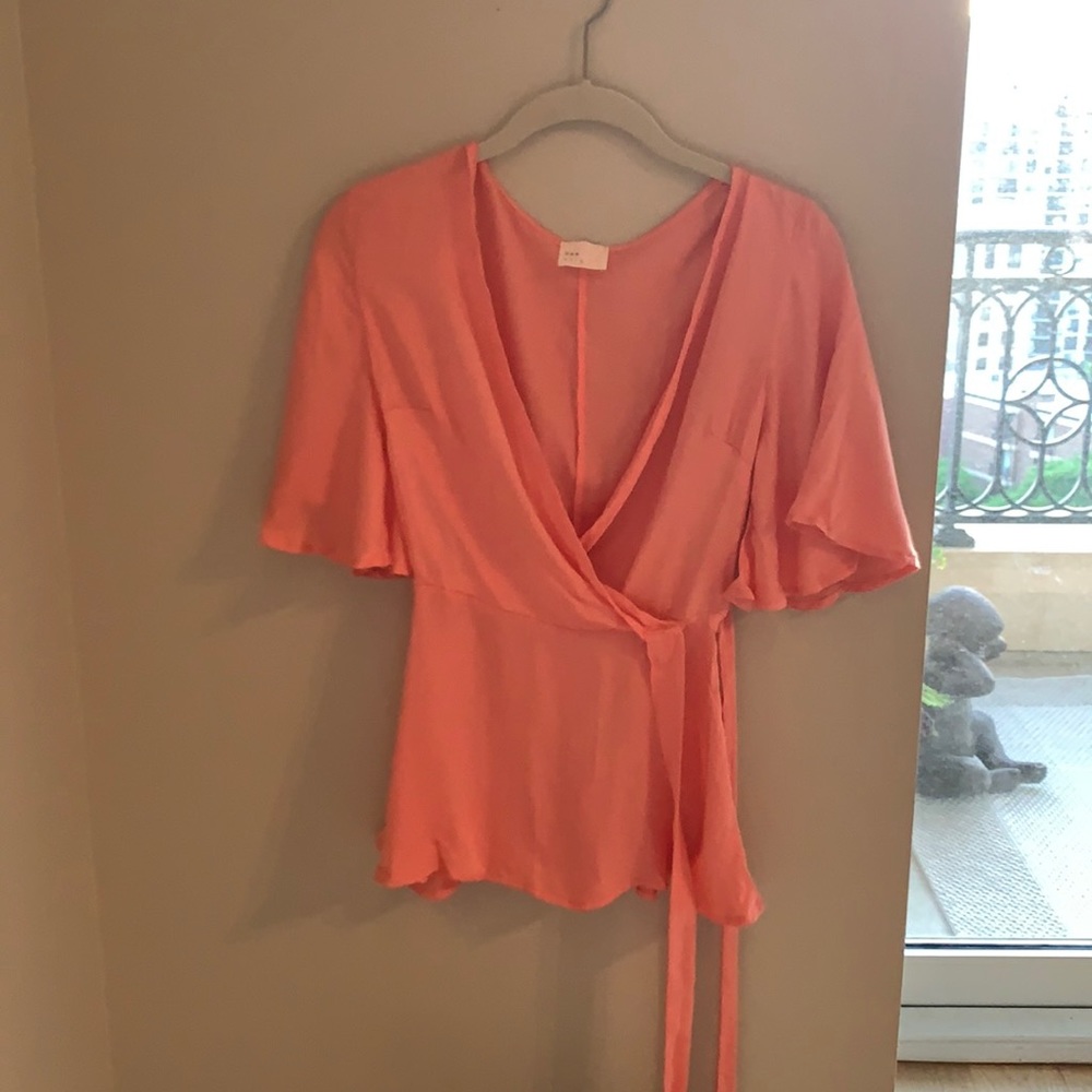 Peach blouse